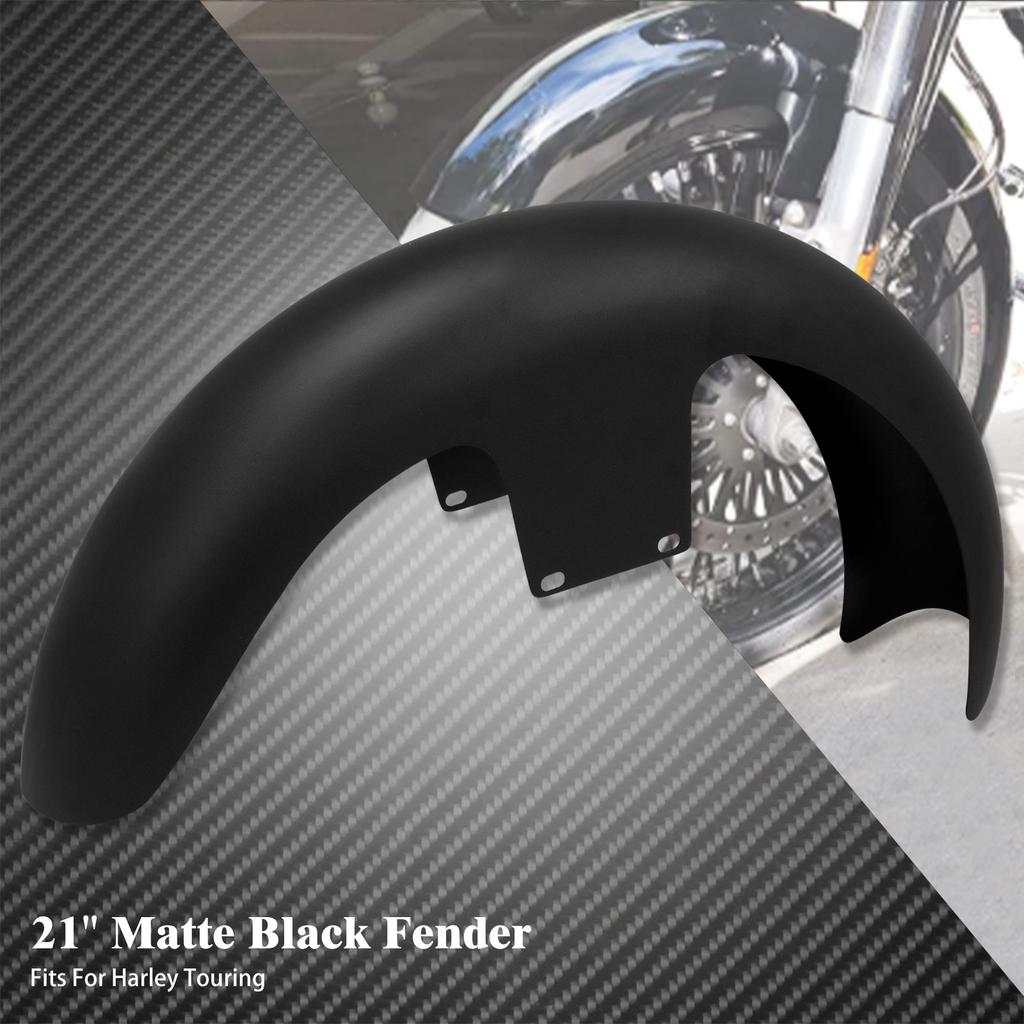 Motorcycle Steel 19'' 21'' Mudguard Wheels Wrap Front Fender For Harley Touring Road King Electra Street Glide Baggers 2014-2023