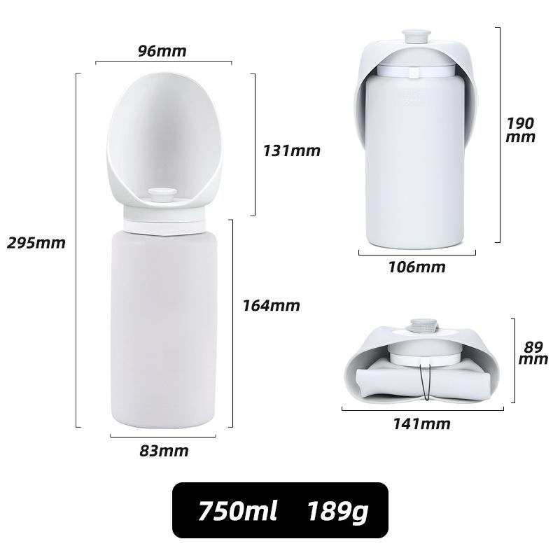 Pet Travel Folding Water Cup Silica Gel Mini Walking Dog Outdoors Large Capacity Pocket For Dog Go Out Pet Supplies Accessories