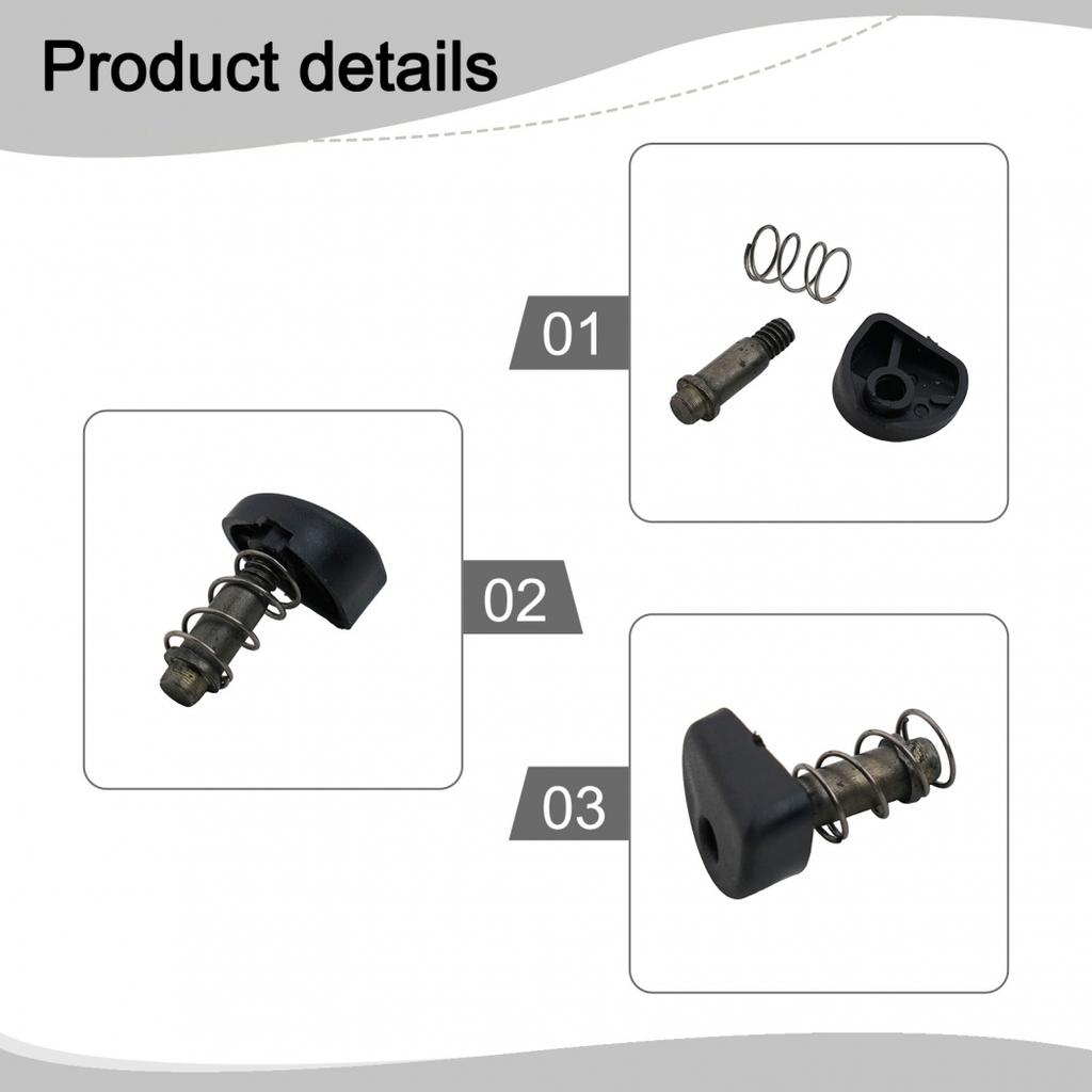 4 Set Grinder Lock Button Replacement Parts Black for 9523NB Power Tool