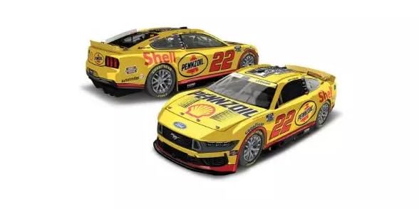 Kyosho Lionel Racing 2024 Ford Mustang Джои Логано Готовая модель LR319744 1/64 SHELL-PENNZOIL №22
