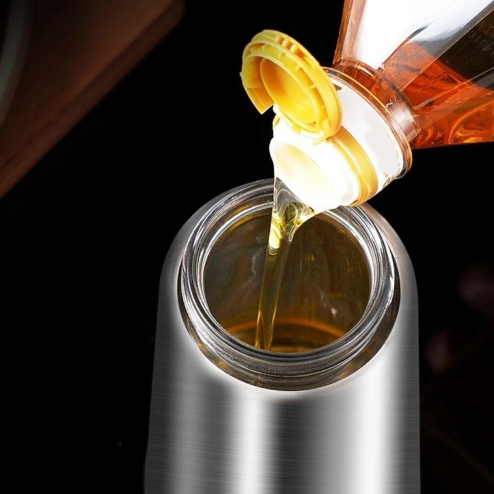 Stainless Steel Gravity Seasoning Bottle Sauce Seasoning Container Kitchen