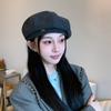 Beret Women's Autumn and Winter Pumpkin Hat New Style Showing Face Small Korean Painter Hat Fashionable Versatile Octagonal Hat Trendy