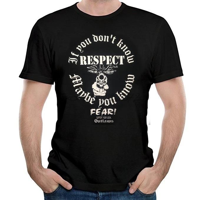 Мужская футболка Outlaws MC 2024 Поддержка Outlaws Футболка Летний брендовый футболка для мужчин Хлопок Мужские топы Sbz5389