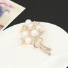 Fashion Xiaoxiangfeng Suit Pin Accessories Alloy Pearl Flower Rhinestone Brooch Accessories Women