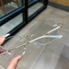 Модные Очки для Чтения с Алмазным Украшением Золотой Серебряный Цвет Анти-синий Свет