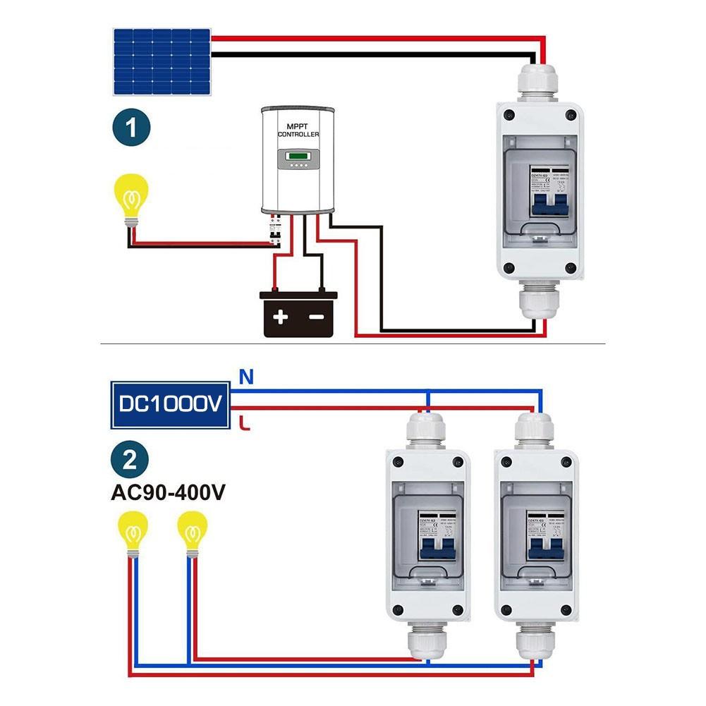 Разъединитель PV DC1000V 60A разъединитель солнечной энергии новый водонепроницаемый корпус