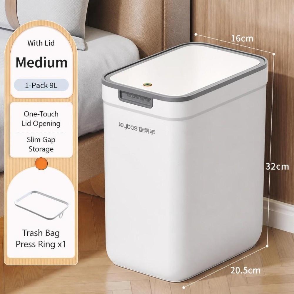 Odor-Sealing Waterproof Garbage Bin with Lid Living Room Dustbin Bathroom Trash Can Home Use