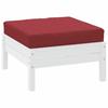 VidaXL Coussin de Palette, Galette de Siège Imperméable, Coussin de Jardin, Décoration d'Extérieur Terrasse, Rouge Bordeaux 361801
