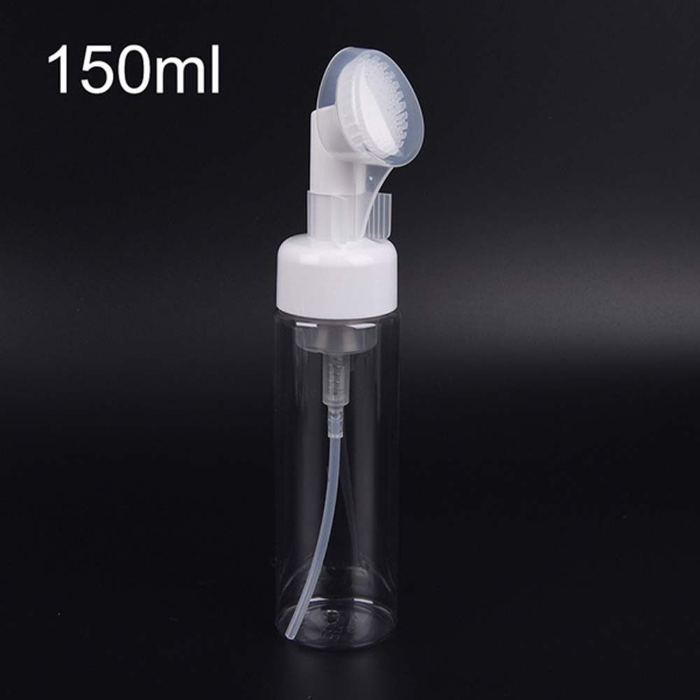 Portable Sub-bottling Tool Froth Pump Soap Mousses Liquid Spray Bottle Refillable Bottles Foaming Bottle With Cleansing Brush