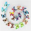 1pcs 10CM Luminous Butterfly PVC Simulation Butterfly Magnetic Home Decoration Children's Room Living Room