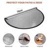 Fire Pit Mat, Round Fireproof Mat For Fireplace,30*30 Inch - RIpj