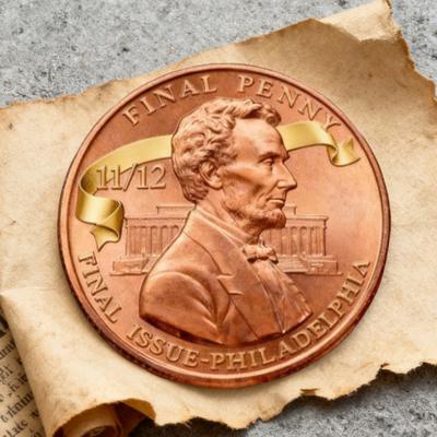 Финальная коллекционная монета пенни Двусторонняя резная Памятный жетон «Последний пенни» Сувенирная монета Любителям истории Коллекционерам Памятный подарок