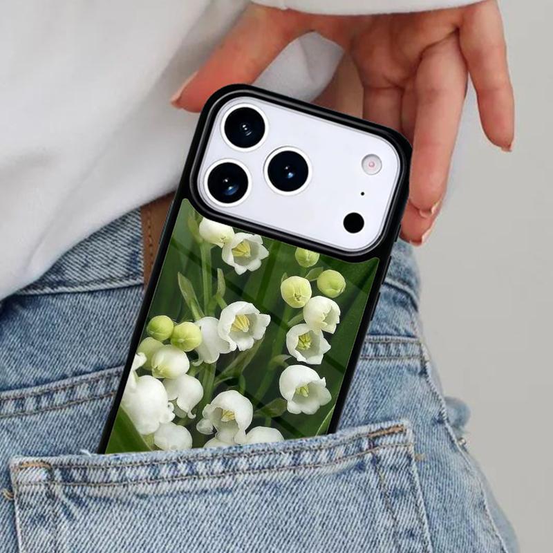 Чехол для телефона 'Ландыш' для iPhone 17 Pro Max 12 13 14 15 16e 17 Pro Max Plus Air Cover