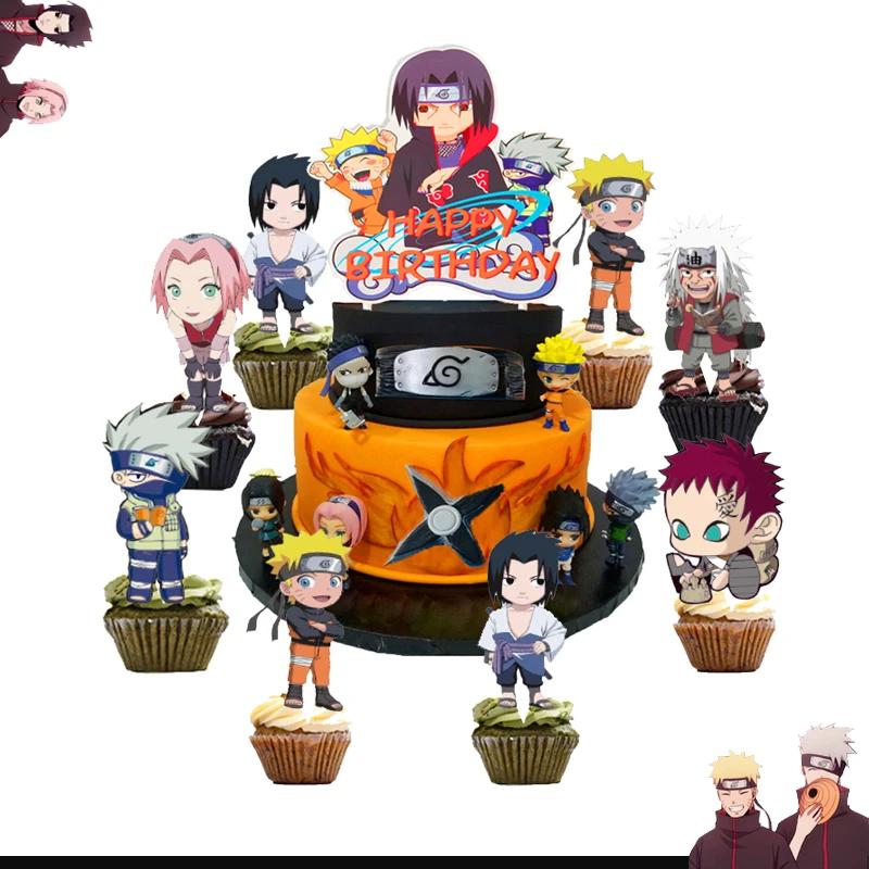Наруто Декорации Мультяшные День Рождения Деко Повязка на Голову Подарки для Гостей Рюкзак Постер Одноразовая Посуда для Вечеринки Скатерть Тарелки Стаканы