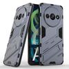 For Xiaomi Poco C65 C61 C55 C50 Punk Armor Shockproof Bumper Rugged Rubberized PC Fitted Kickstand Case Stand Holder Cover Shell