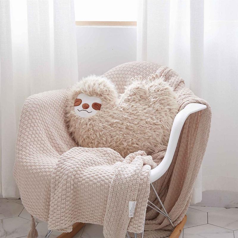 Simulation Animal Sloth Pillow Plush Toy Creative Children Doll Cute Expression Lazy Sofa Bedroom