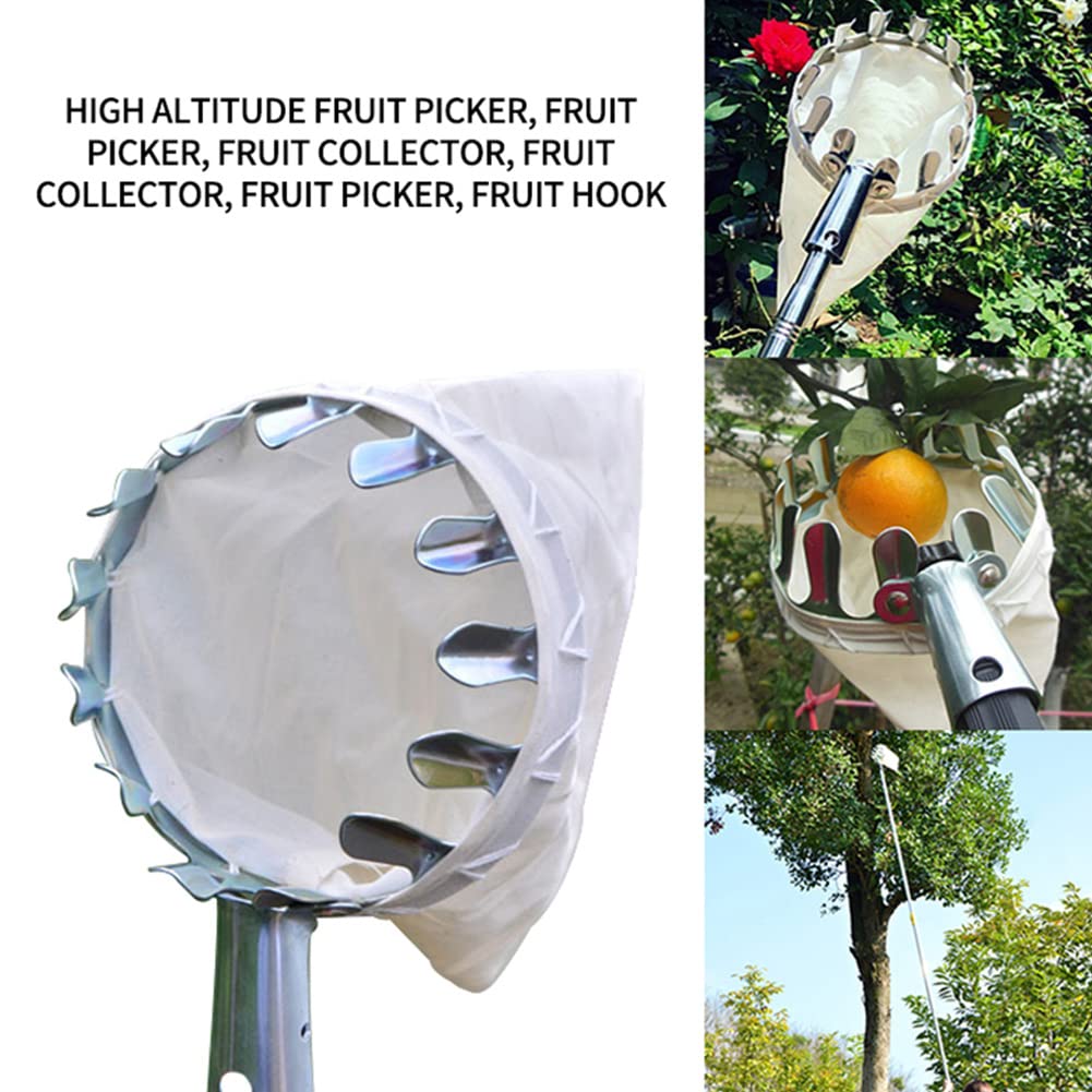Эргономичный сборщик фруктов, эффективный металлический ручной антикоррозийный инструмент для сбора фруктов для сада