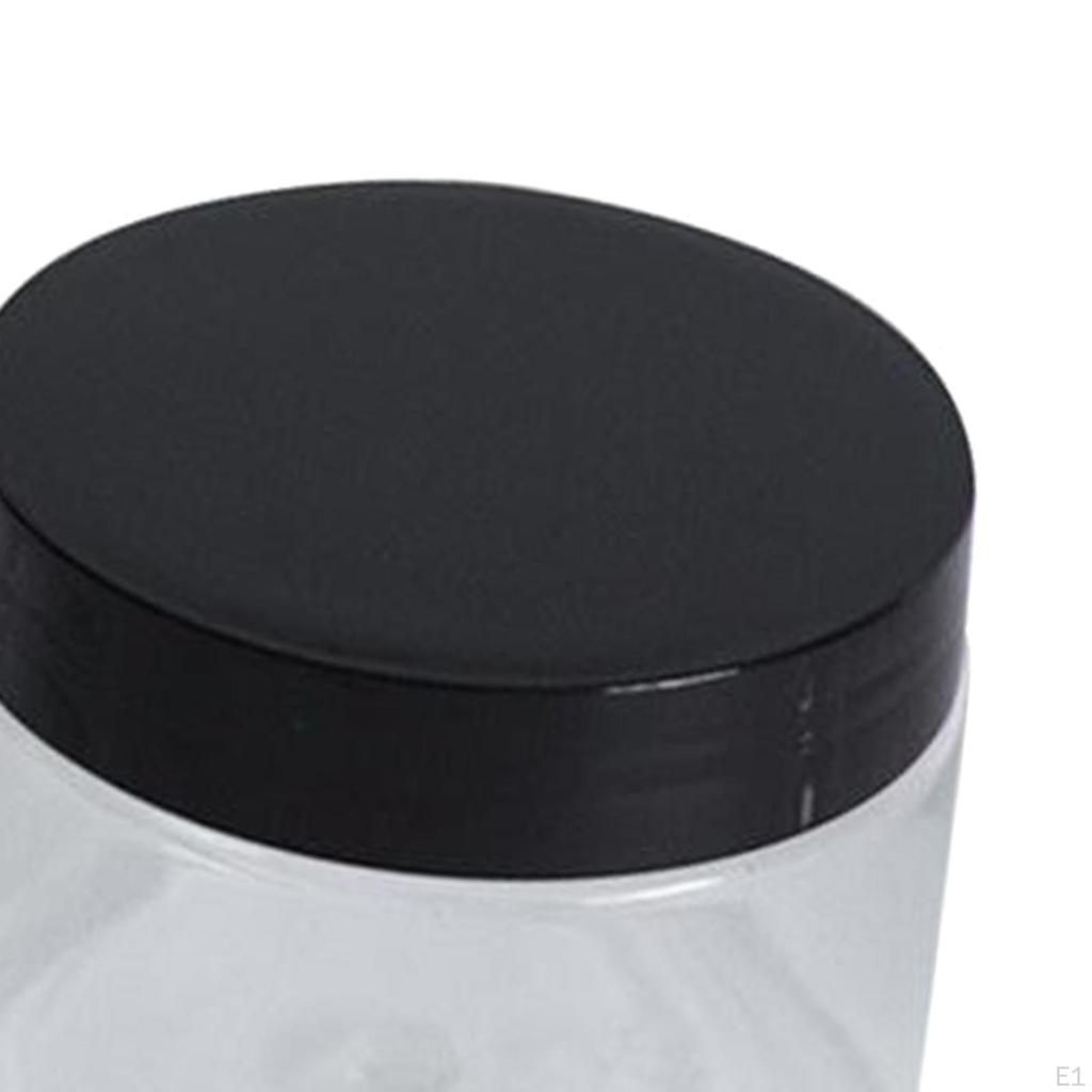 10x Lotion Jar Jars with Lids 30ml Pet Airtight Clear Round Mini Reusable Storage