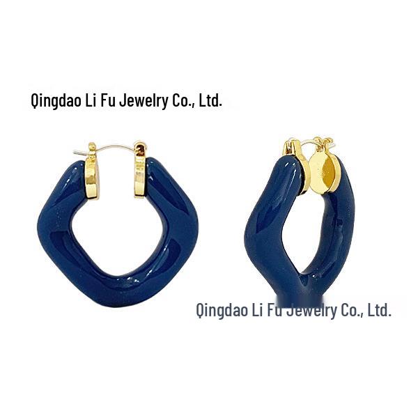 Лиза Стиль 2021 Модные Геометрические Круглые Серьги: Дизайн в стиле легкой роскоши