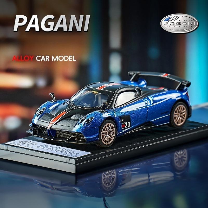Симуляция 1/43 Модель Суперкара Pagani Huayra BC с Подставкой для Демонстрации Литой Land Rover Jimny Игрушка для Мальчиков Подарок Миниатюрная Машина
