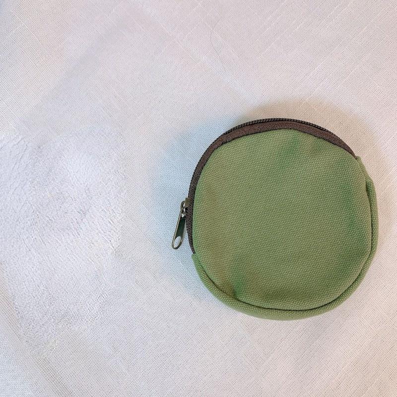 Сплошной цвет, круглый кошелек для монет, женский мини-холщовый держатель для карт, маленький кошелек, ежедневная сумка для хранения, кошелек ярких цветов для девочек, клатч