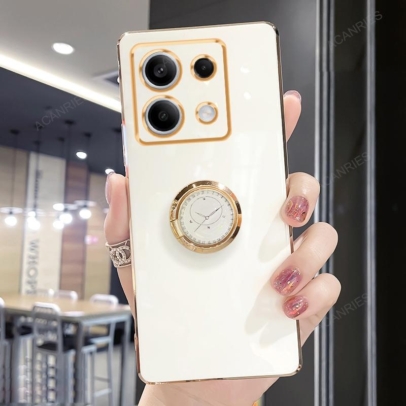 На Note13 13pro Redmi13 Роскошный чехол-подставка с кольцом-держателем для Xiaomi Redmi Note 13 Pro Plus 4g 5g Мягкая силиконовая задняя крышка