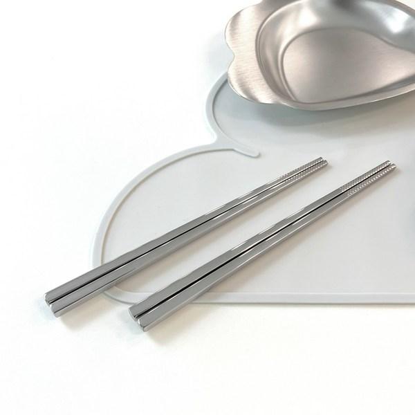 Детские вакуумные палочки для еды из нержавеющей стали, серебряные, один предмет, 2 шт.