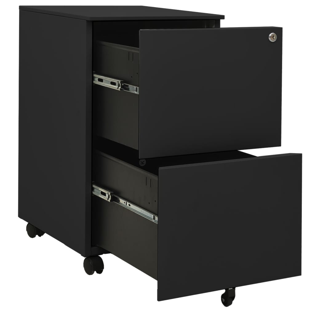 File Cabinet with Casters Anthracite 39 x 45 x 67 cm Steel
