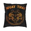 Муай Тай Тигр пледы наволочки Декор дома Сак Янт татуировки кикбоксинг Таиланд постельные принадлежности диван Чехлы квадратная наволочка