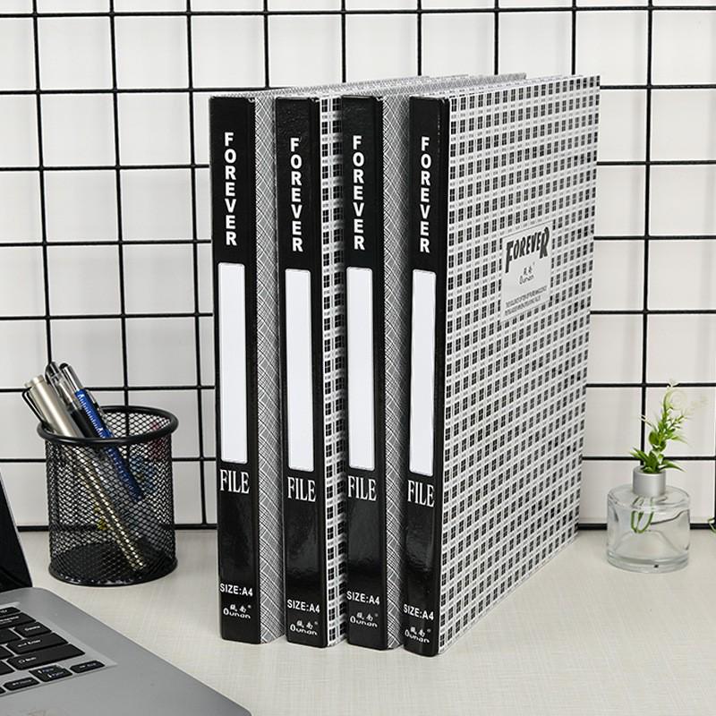 Durable Dual-Hole Quick Clip A4 Cardboard File Folder