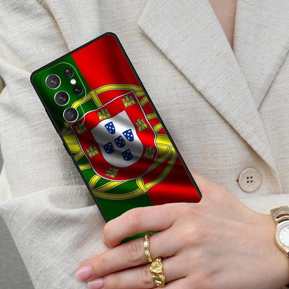Portugal National Flag Cell Phone Case for Samsung Galaxy S26 Ultra S25 S24 S23 S22 S21 S20 Note10 Cover