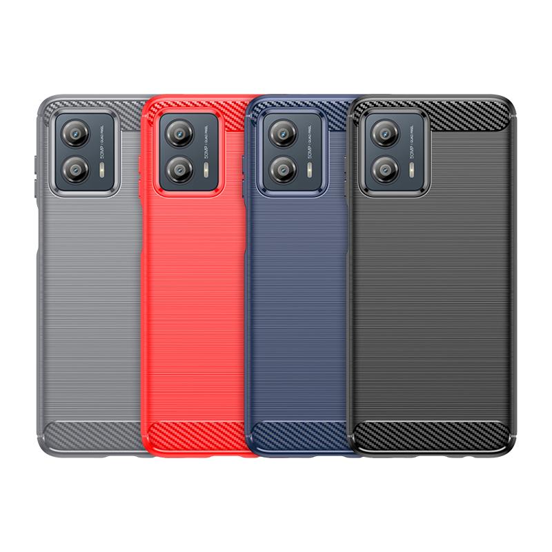 Для Чехол Moto G53 Для Moto G53 Capas Бампер из углеродного волокна Задний Противоударный Мягкий ТПУ Чехол Для Motorola Moto G53 G 53 Fundas