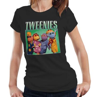Футболка Tweenies Appreciation Полуприлегающая Женская Ностальгия Дань Телевизионная Кукла