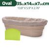 Banneton Bread Proofing Basket, Sourdough Brotform Natural Rattan Basket for Bread Baking - Includes Cloth Liner & Dough Scraper