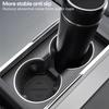 For Tesla Model Y Launch 2025 Model 3 highland 2025 Water Cup Mat Coasters Slots Non-Slip Mat Waterproof Drink Pad Accessories