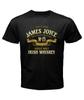 Черные футболки унисекс James Joyce Single Malt Irish Whisky No 15 Reguler Fit