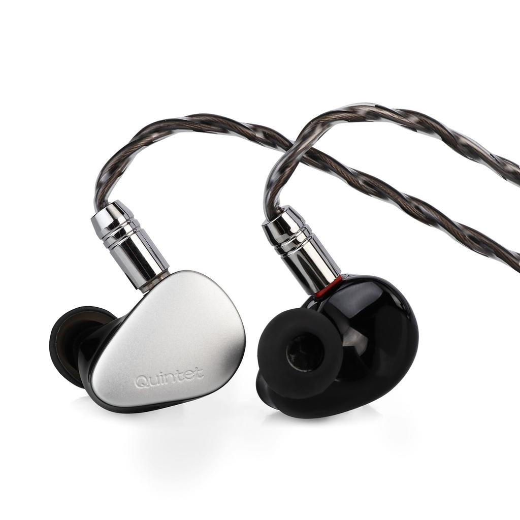 LINSOUL Kiwi Ears Quintet Hybrid Type DLC Dynamic Diaphragm 2 BA Diaphragms 1 PZT Diaphragm 1 Base Plane Drive Diaphragm HIFI Earphones Ergonomically