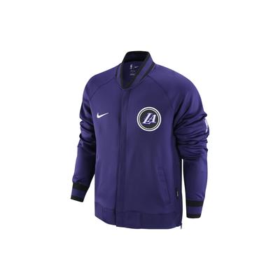 Nike Los Angeles Lakers Повседневная спортивная куртка с рукавом реглан на молнии Мужские куртки Фиолетовый DR2201