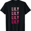 Funny Lily First Given Name Retro Vintage Distressed T-Shirt