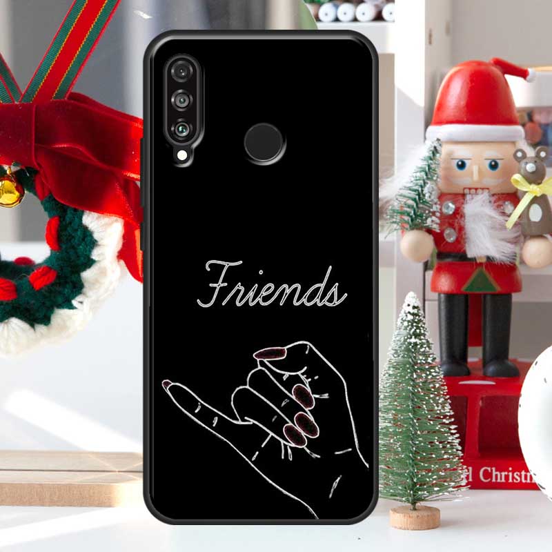 BFF Лучшие друзья навсегда Черный Для Huawei Nova 7i 8i 11i 12i 12s Y73 Y70 Y90 Y60 Y72 Y61 Y91 9 10 SE P30 Pro P40 Lite Чехол
