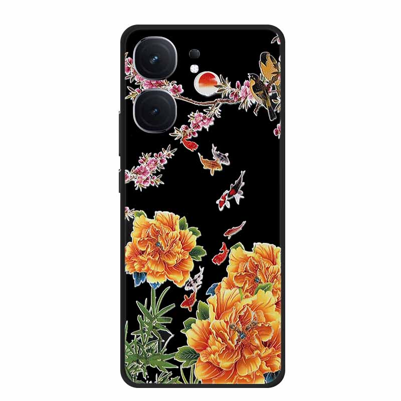 3D Emboss Case For Vivo iQOO Neo9s Pro Plus Phone Case Silicone Soft Coque For Vivo iQOO Neo9s Pro+ Back Cover Case 9 s Pro Plus