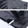 Women PU Leather Skirt Black High Waist  Pleated Skirt Slim Mid-length Plus Size A-line Skirt Autumn Winter