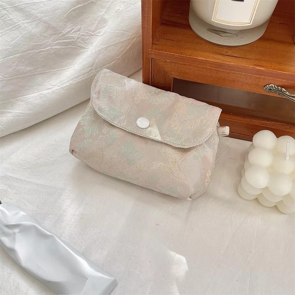 Fashion Elegant Women Makeup Bag Floral Butterfly Makeup Zipper Bags Cosmetics Lipstick Bag Small Earphones Storage Bag