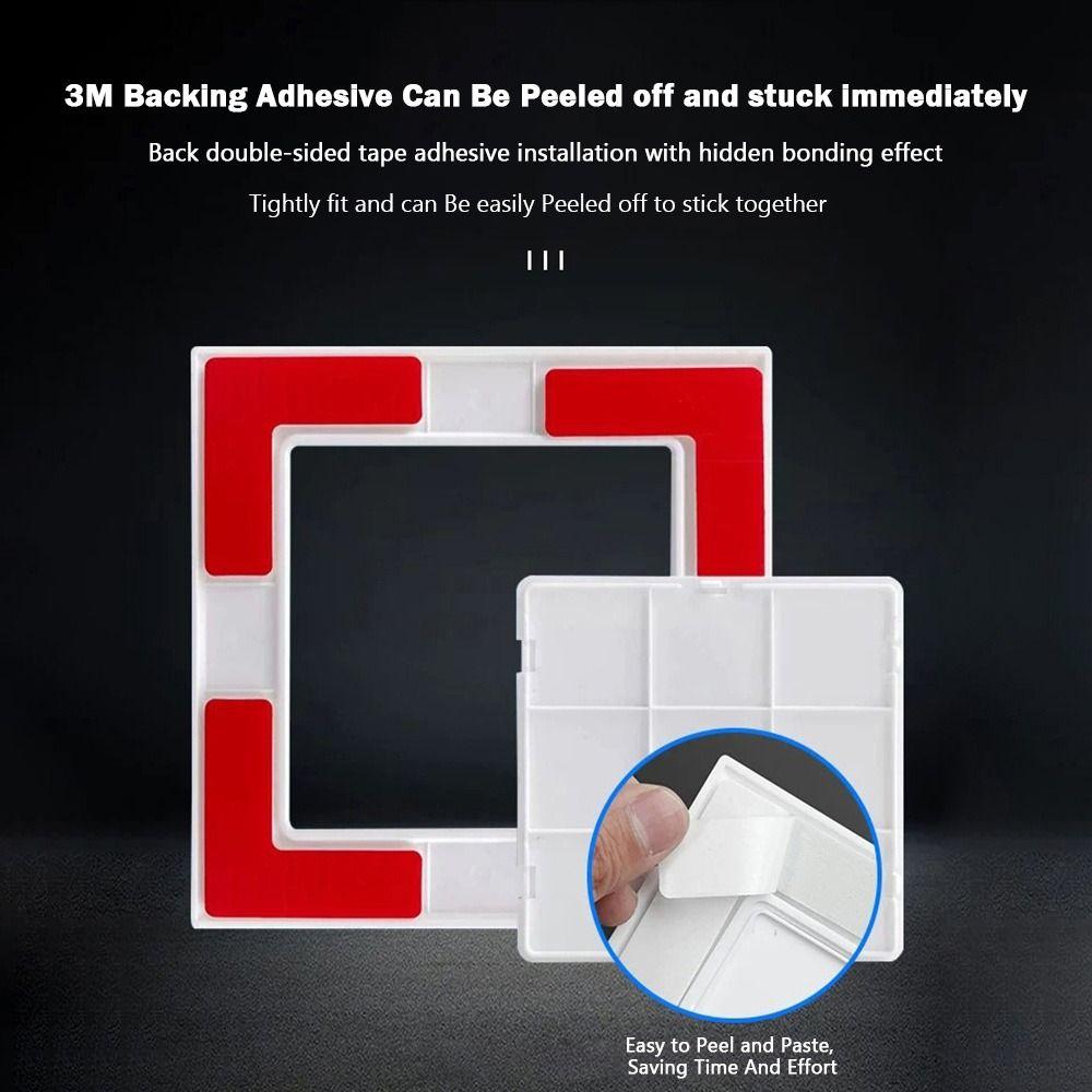 Inspection Port Self-adhesive Access Panel Door White Plastic Inspection Hole Removable Hinged Access Hatch Doors Wall Ceiling