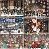 New Year Window  PVC Wall Decoration ChristmasThanksgiving Easter Halloween DIY Wall Decoration Christmas Home Decoration