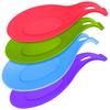 Silicone Spoon Holder Rest Pad Kitchen Utensils Spatula Eggbeater Heat Resistant Placemat Tray Insulation Mats Kitchen Tools
