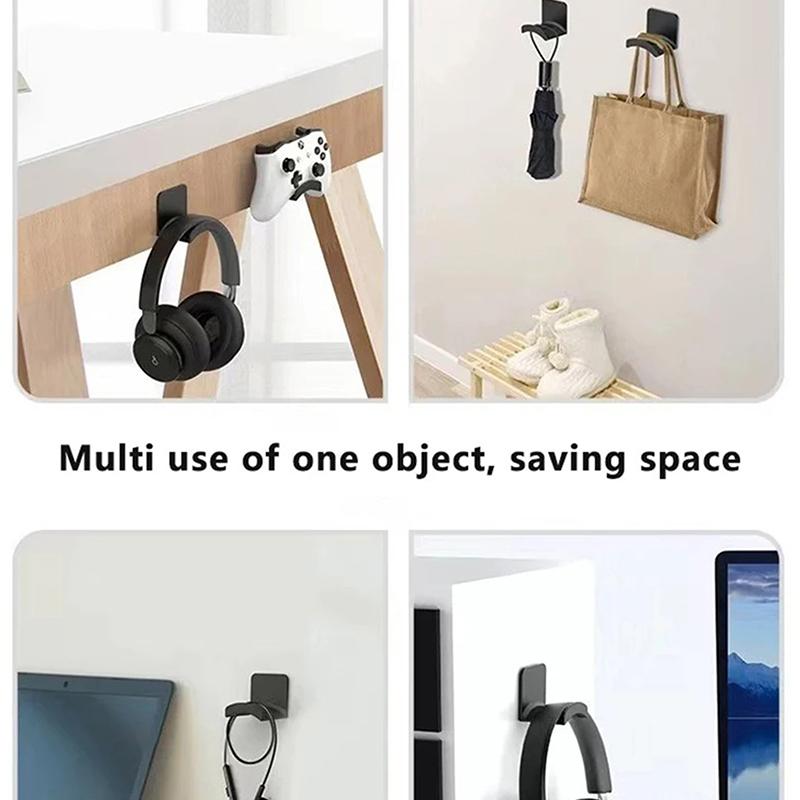 Универсальная настенная подставка для наушников, держатель игрового контроллера, стойка для демонстрации гарнитуры под столом, крючок для вешалки для наушников