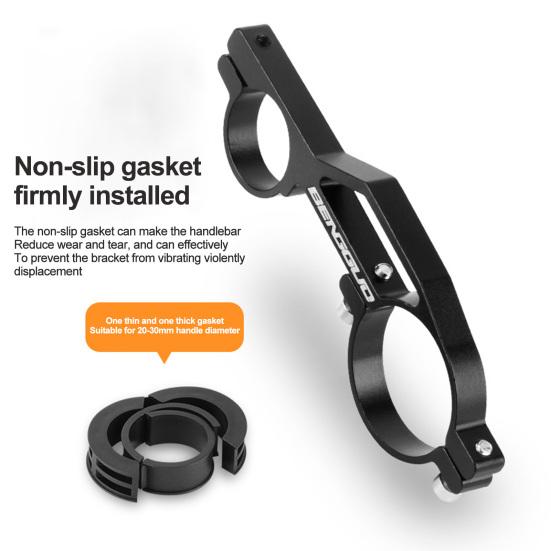 Aluminum Alloy Bicycle Handlebar Extender Quick Installation Handlebar Extension Bracket for Bike Light Phone Code Handlebar Cross Bar