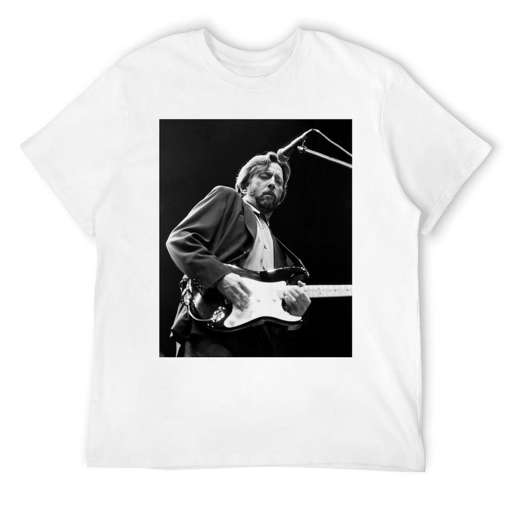 Eric Clapton - BW Photograph T-Shirt oversized graphic tee vintage clothes men tshirt