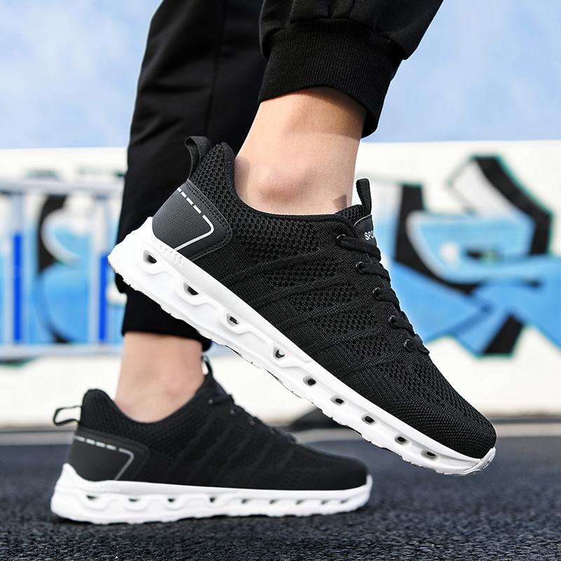 Summer Men's Sports Shoes Jogging Sports Fashion Running Men Casual Sports Shoes High Quality Hollow Sole Anti-slip Shoes